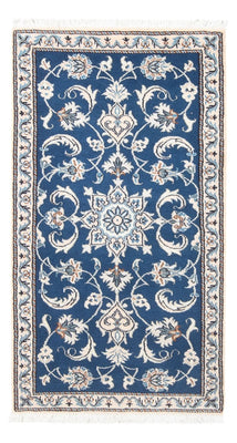 Alfombra de pasillo Alfombra persa - Nain - 156 x 71 cm - azul