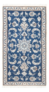Alfombra de pasillo Alfombra persa - Nain - 156 x 71 cm - azul