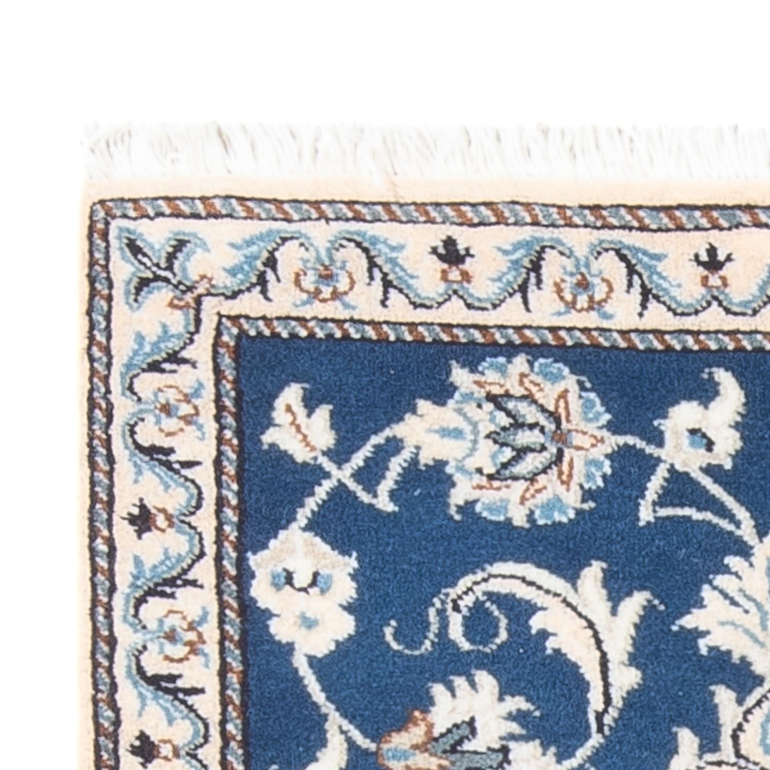Alfombra de pasillo Alfombra persa - Nain - 156 x 71 cm - azul