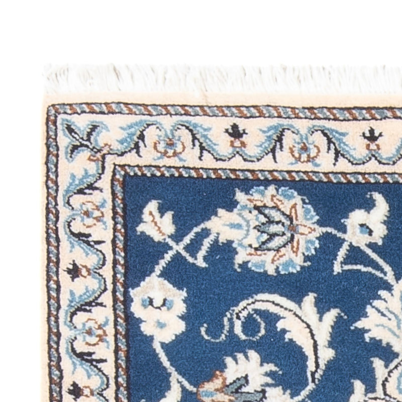 Alfombra de pasillo Alfombra persa - Nain - 156 x 71 cm - azul