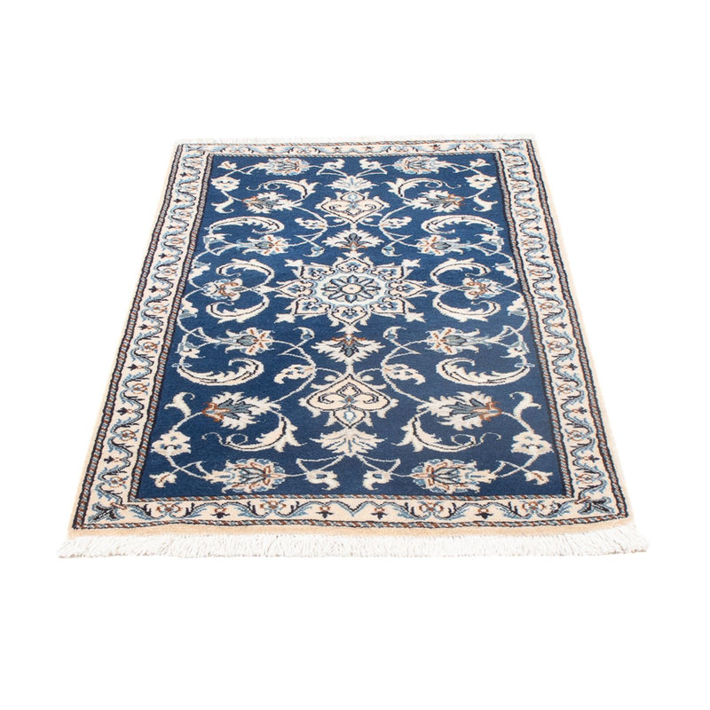 Alfombra de pasillo Alfombra persa - Nain - 156 x 71 cm - azul