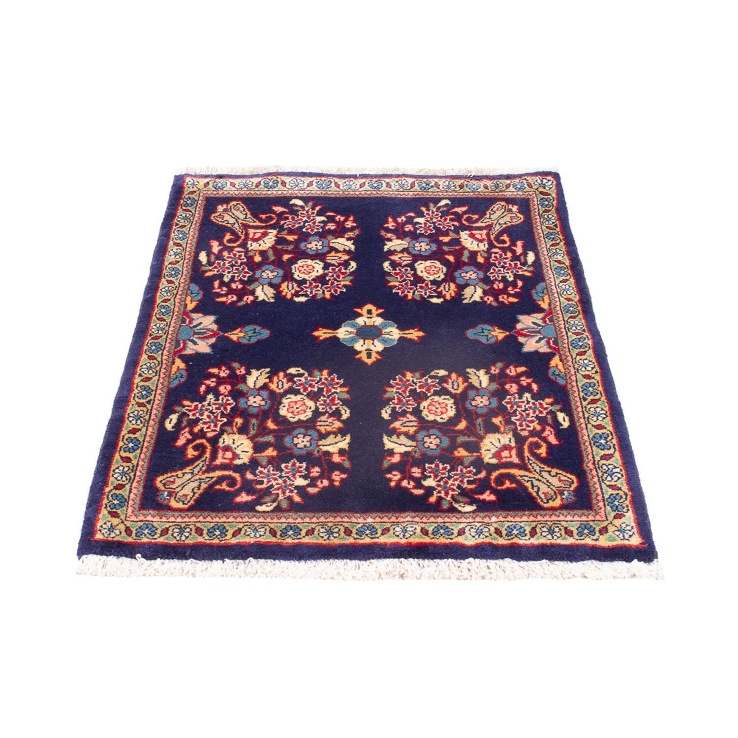 Alfombra persa - Keshan - 91 x 63 cm - multicolor