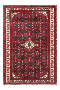 Alfombra persa - Nómada - 122 x 80 cm - rojo oscuro