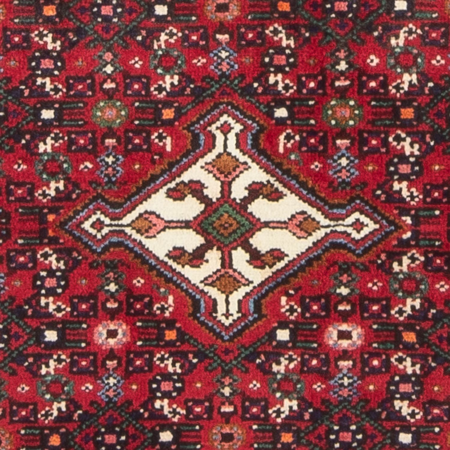 Alfombra persa - Nómada - 122 x 80 cm - rojo oscuro