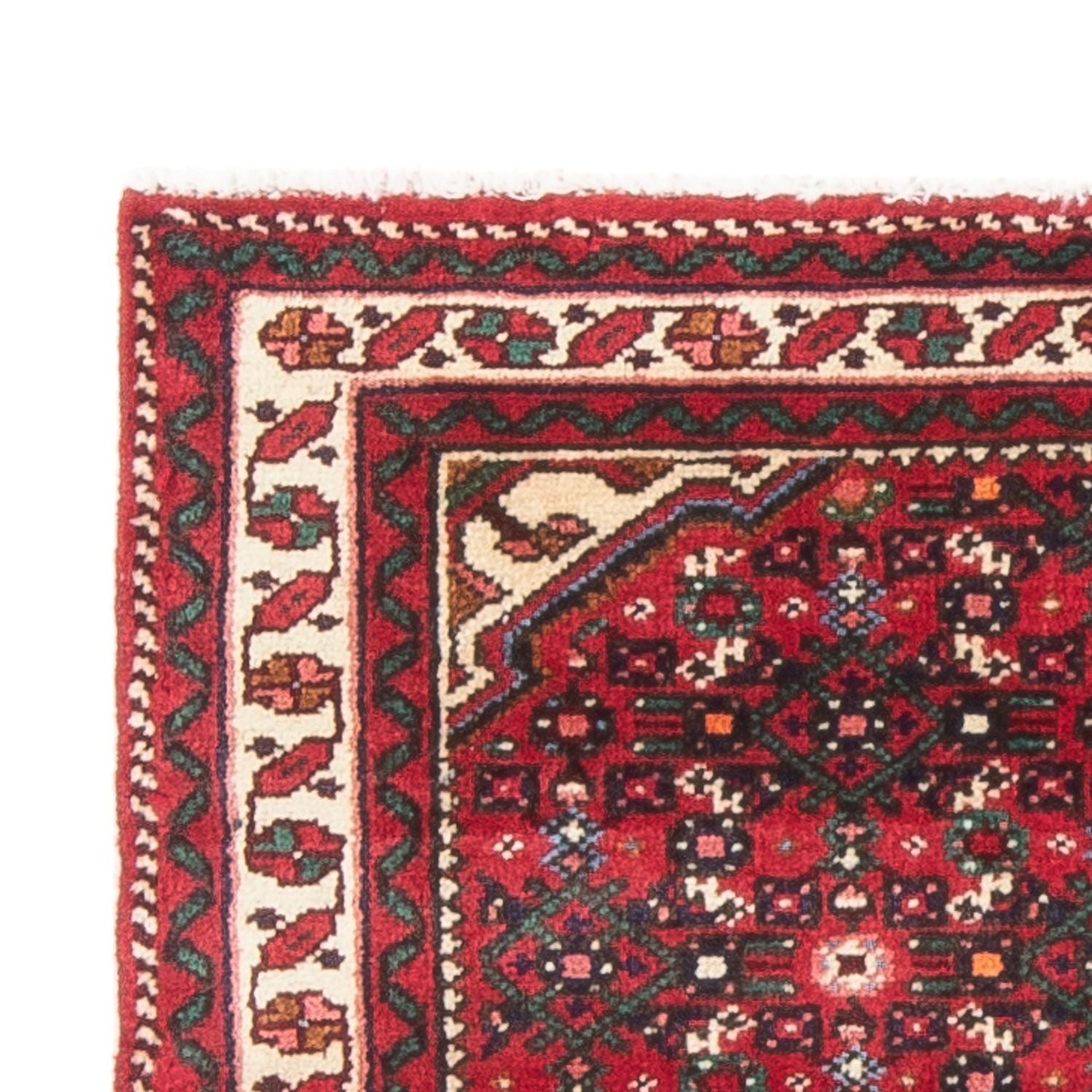 Alfombra persa - Nómada - 122 x 80 cm - rojo oscuro