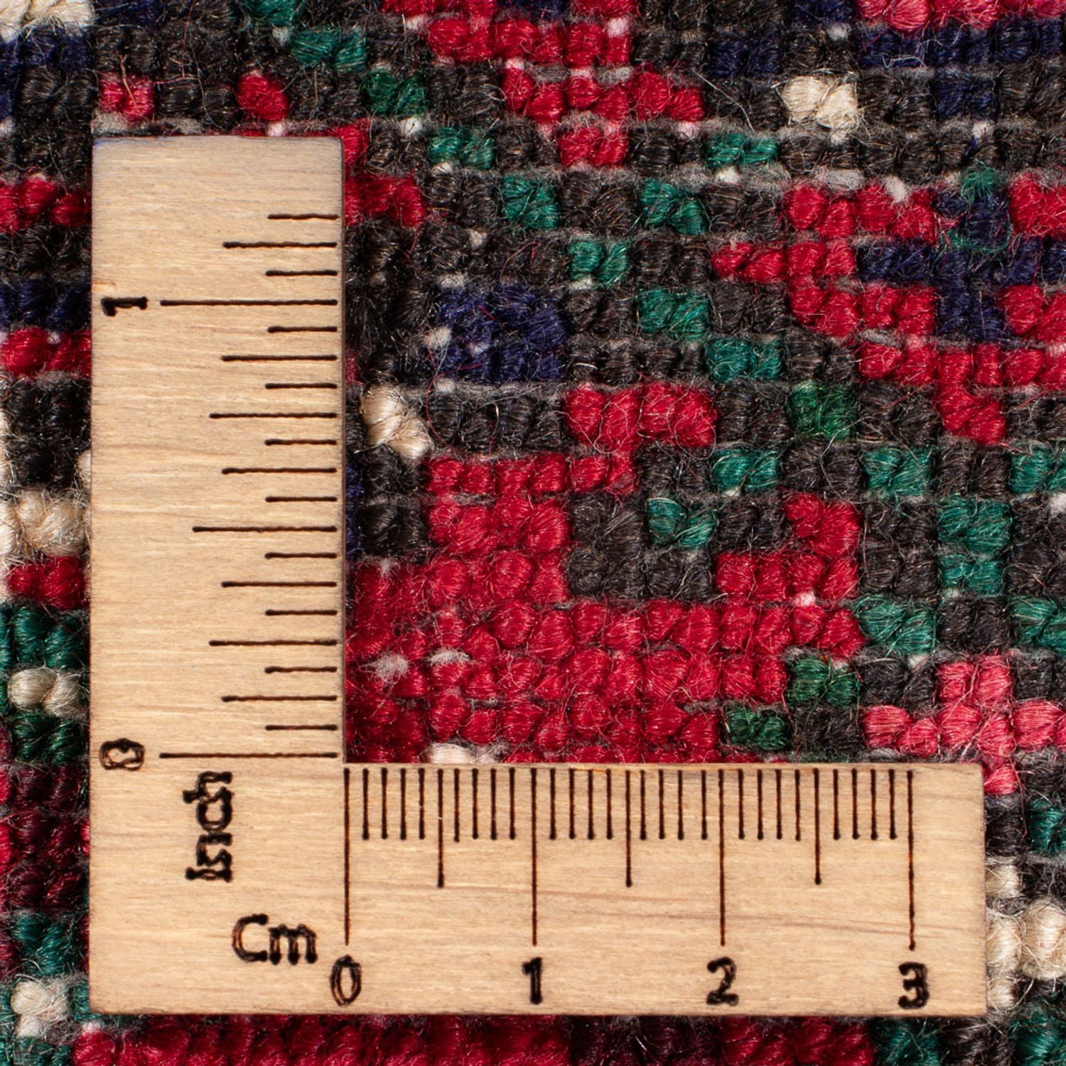 Alfombra persa - Nómada - 122 x 80 cm - rojo oscuro