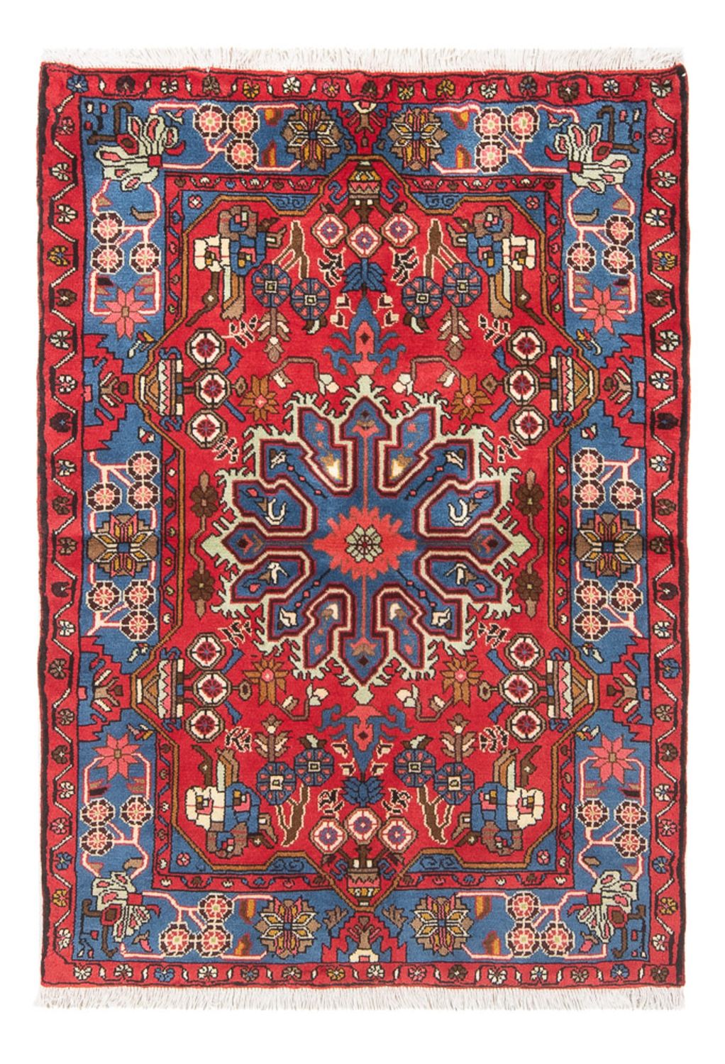 Alfombra persa - Nómada - 140 x 100 cm - rojo