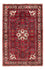 Alfombra persa - Nómada - 128 x 82 cm - rojo oscuro