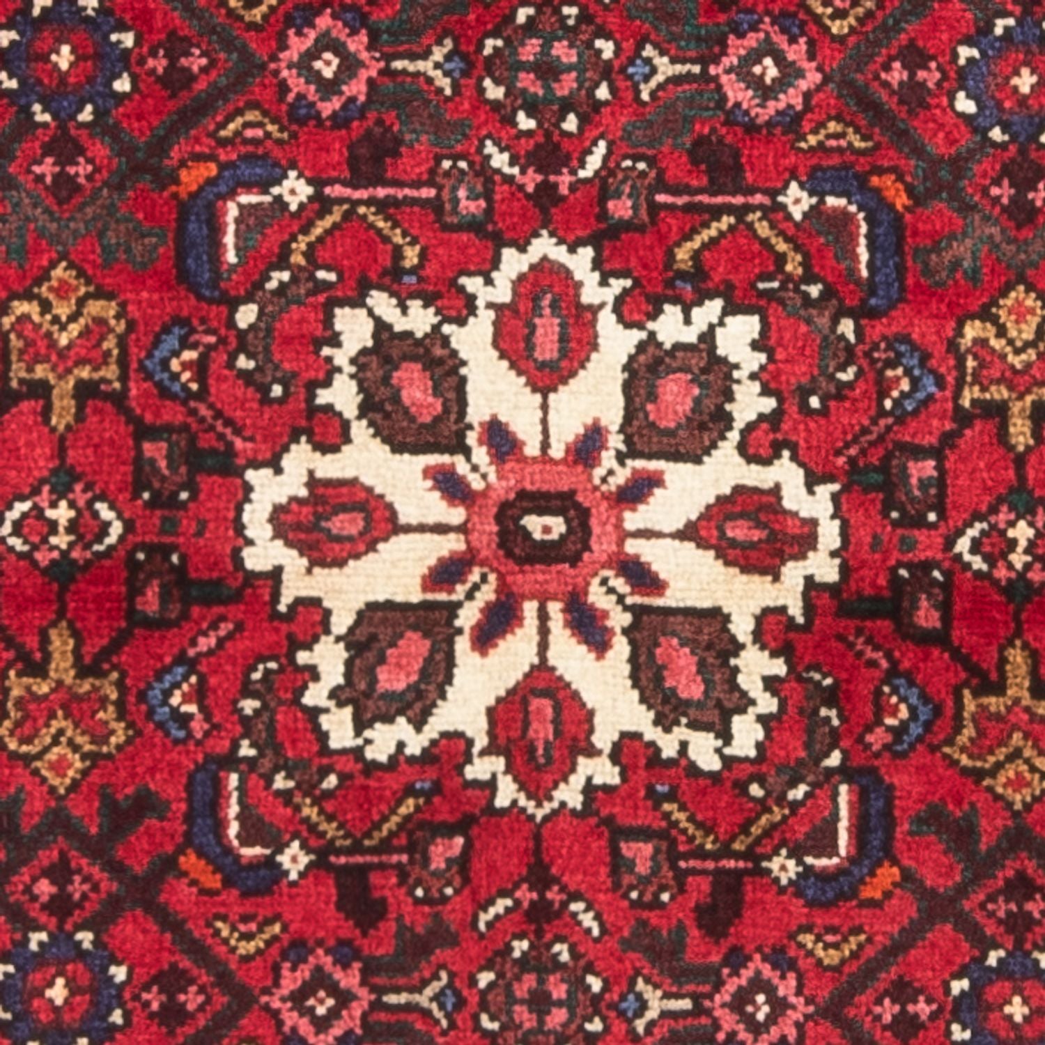 Alfombra persa - Nómada - 128 x 82 cm - rojo oscuro