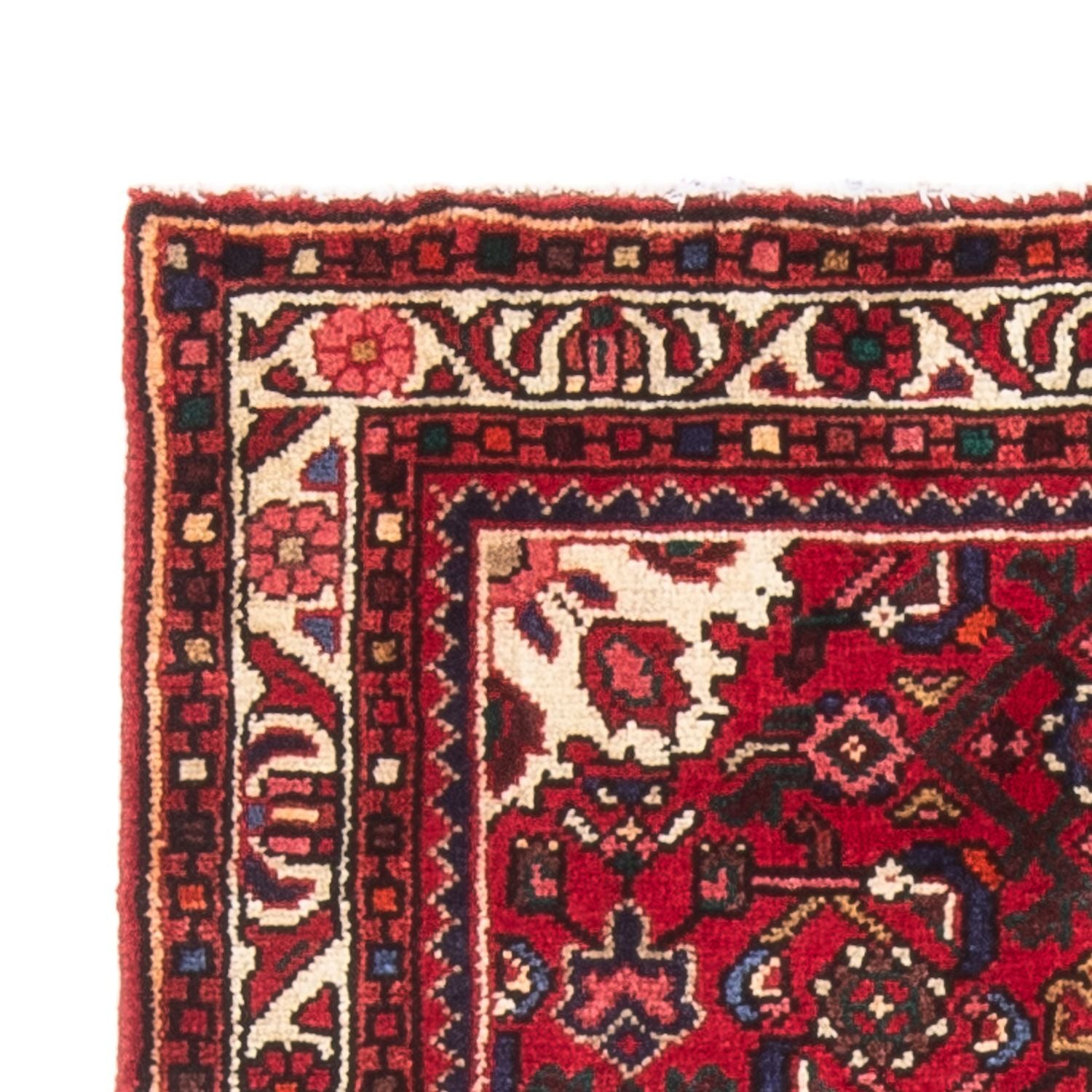 Alfombra persa - Nómada - 128 x 82 cm - rojo oscuro