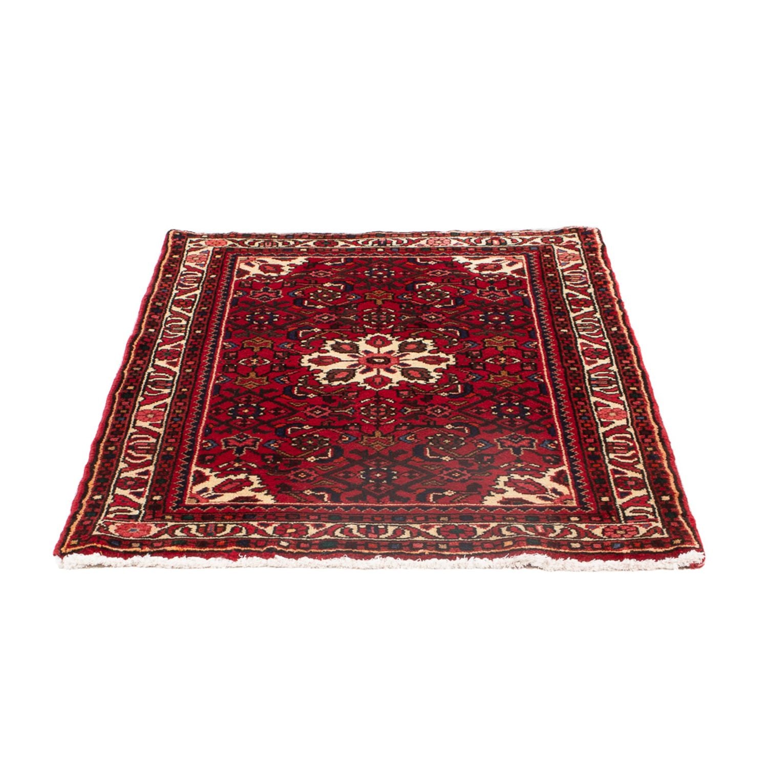 Alfombra persa - Nómada - 128 x 82 cm - rojo oscuro