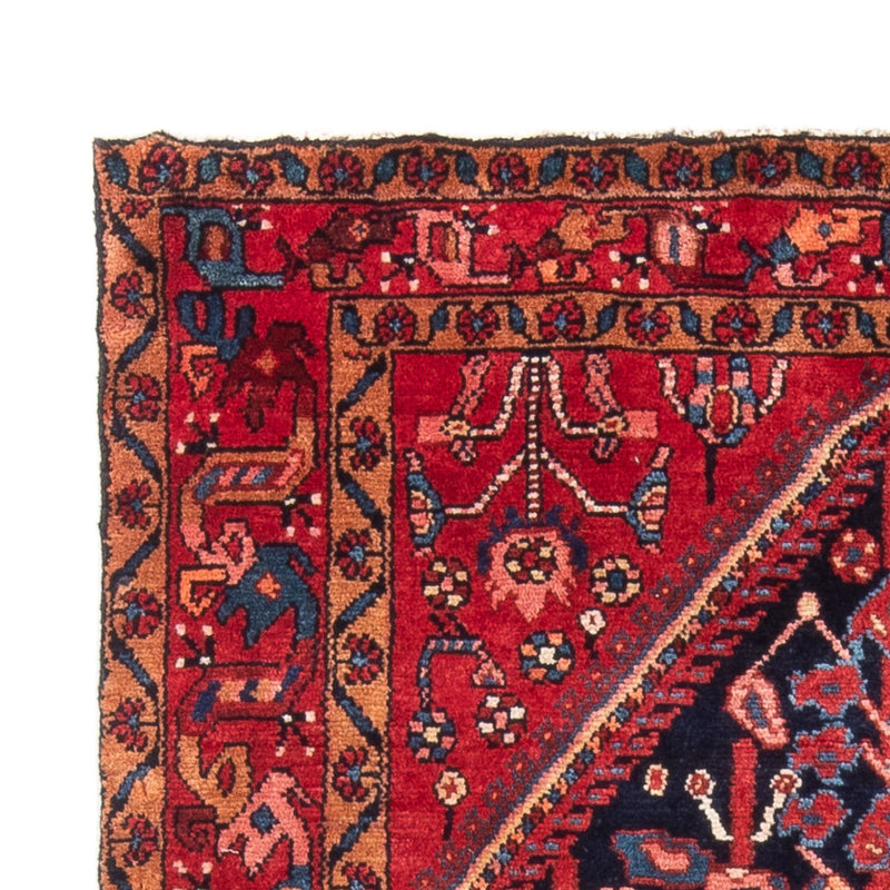 Alfombra persa - Nómada - 144 x 114 cm - azul oscuro