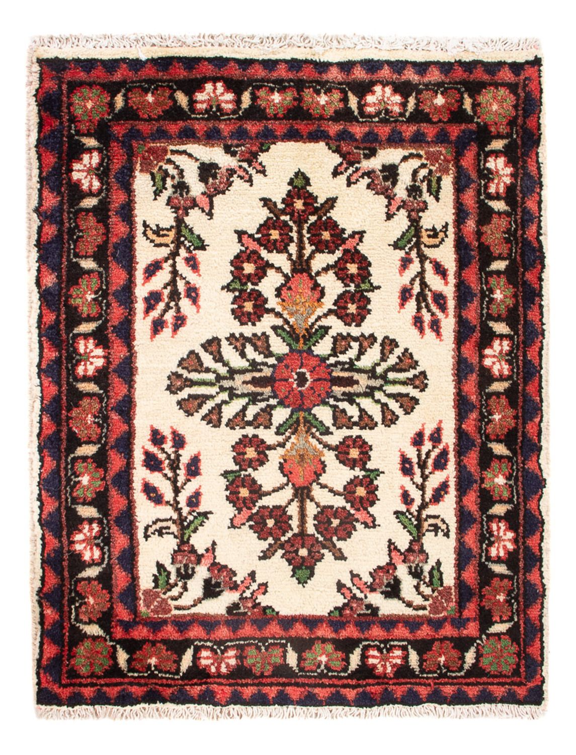 Alfombra persa - Nómada - 68 x 52 cm - crema