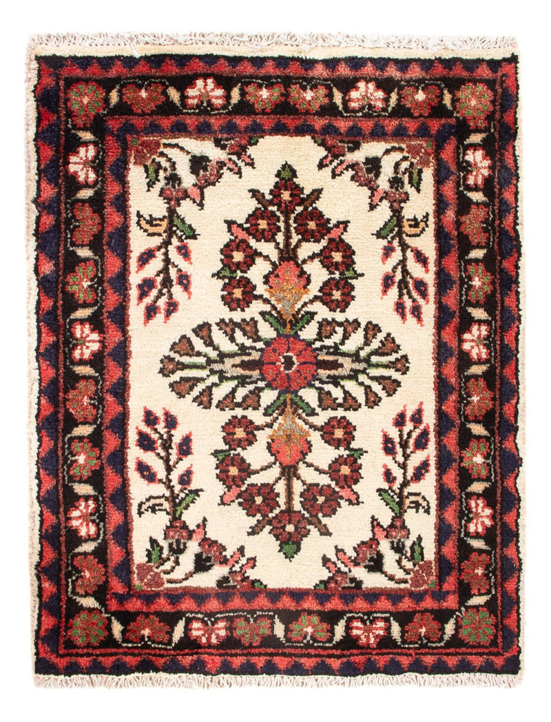 Alfombra persa - Nómada - 68 x 52 cm - crema