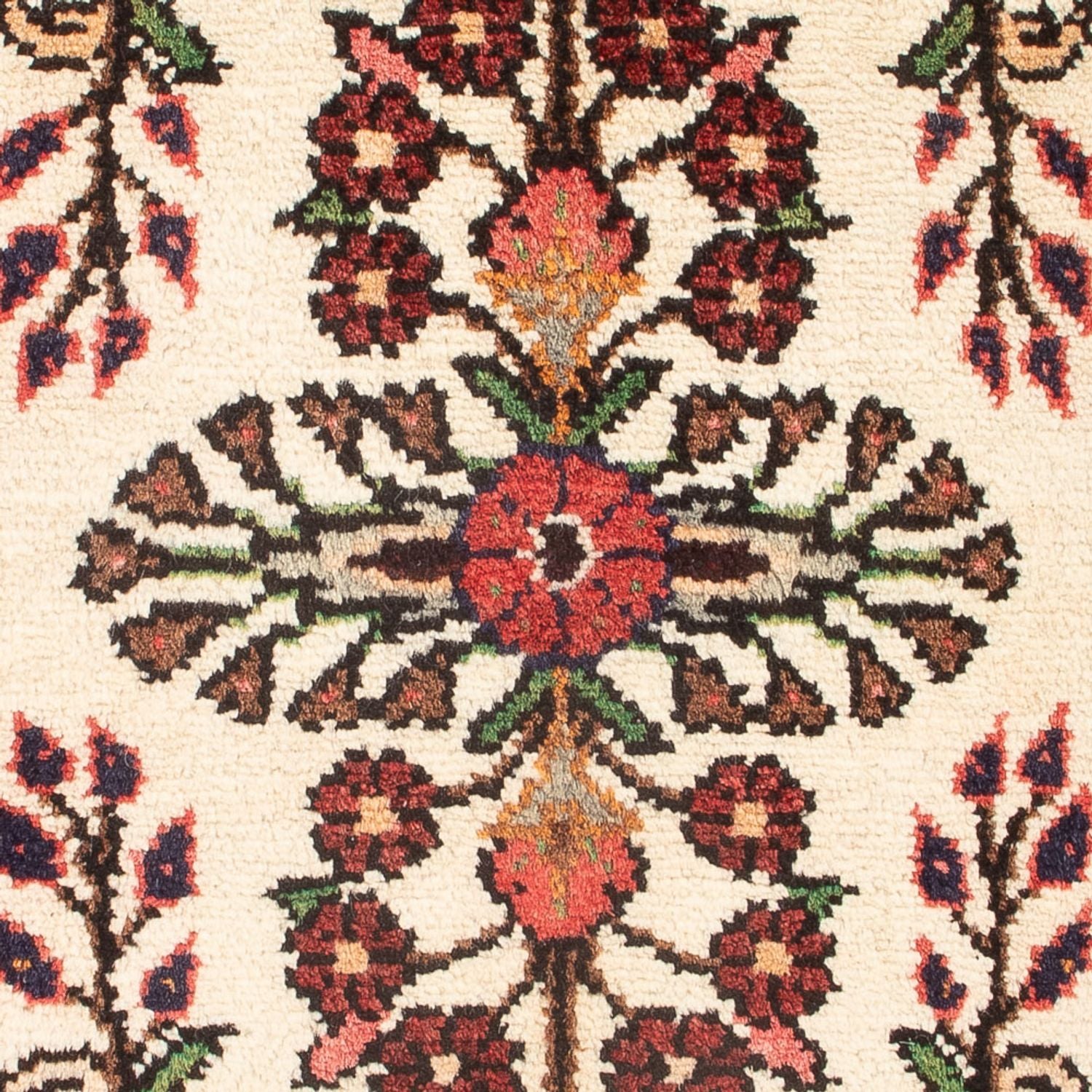 Alfombra persa - Nómada - 68 x 52 cm - crema