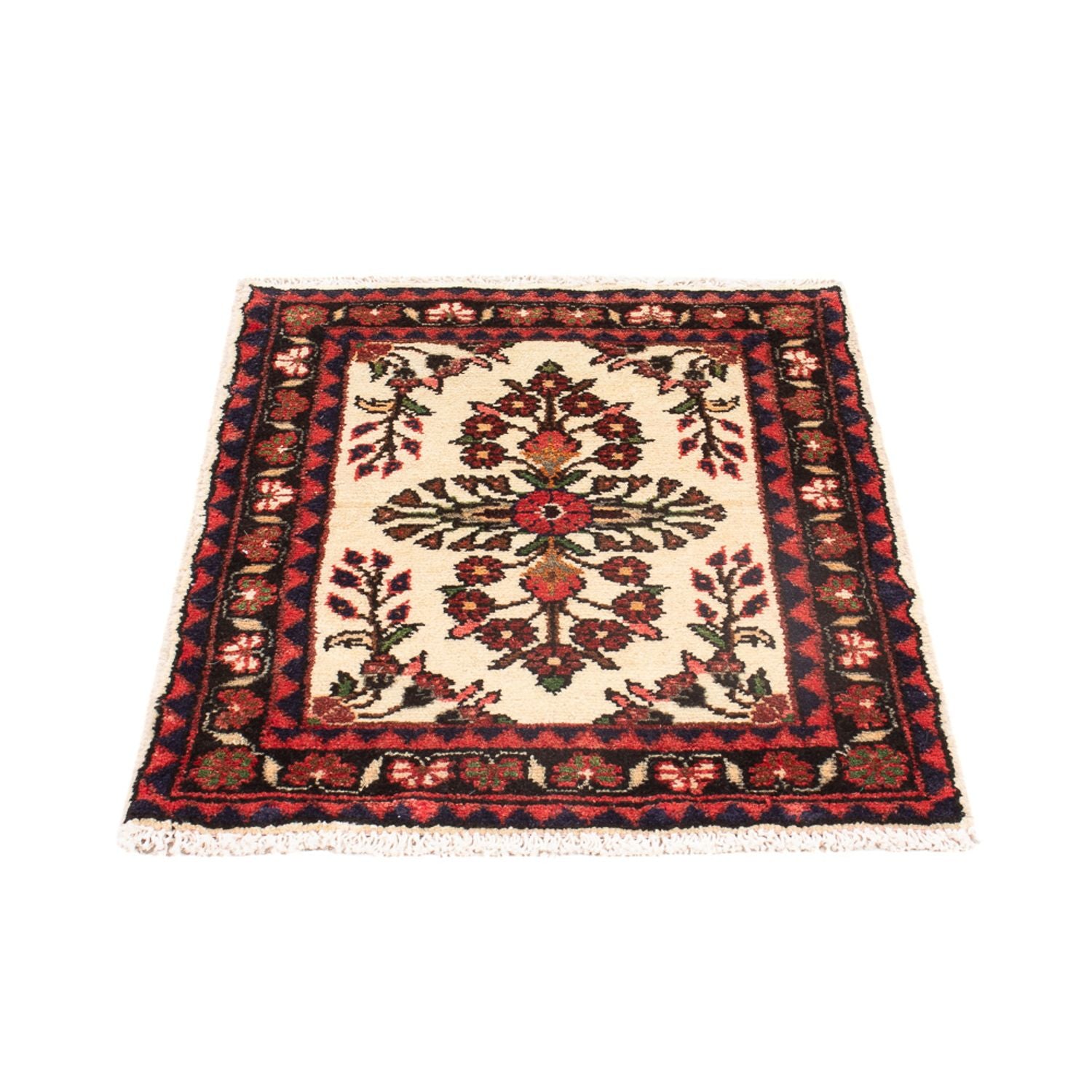 Alfombra persa - Nómada - 68 x 52 cm - crema