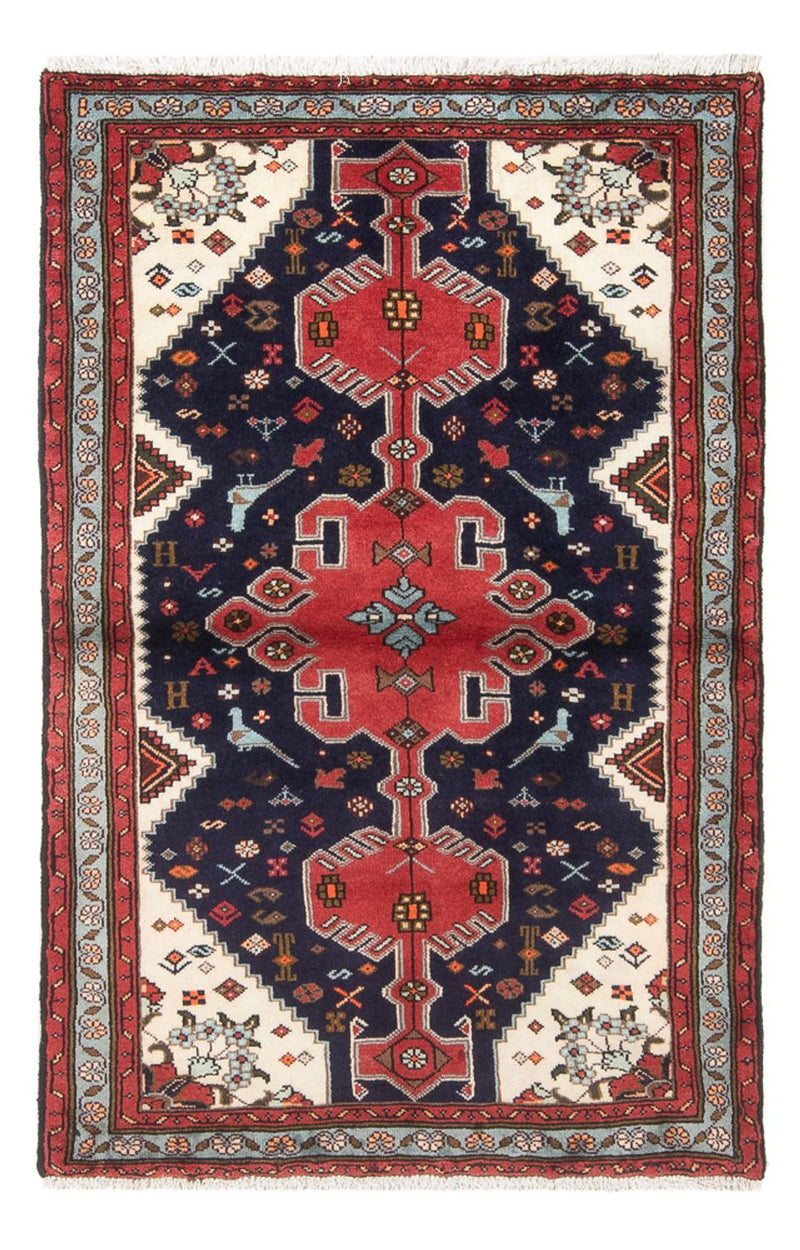 Alfombra persa - Nómada - 150 x 100 cm - azul oscuro
