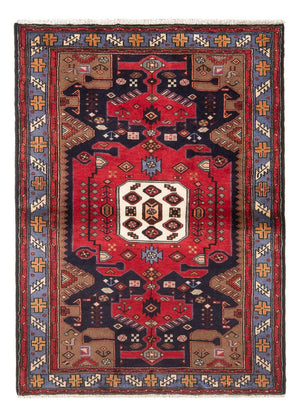 Alfombra persa - Nómada - 161 x 110 cm - azul oscuro