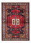 Alfombra persa - Nómada - 161 x 110 cm - azul oscuro