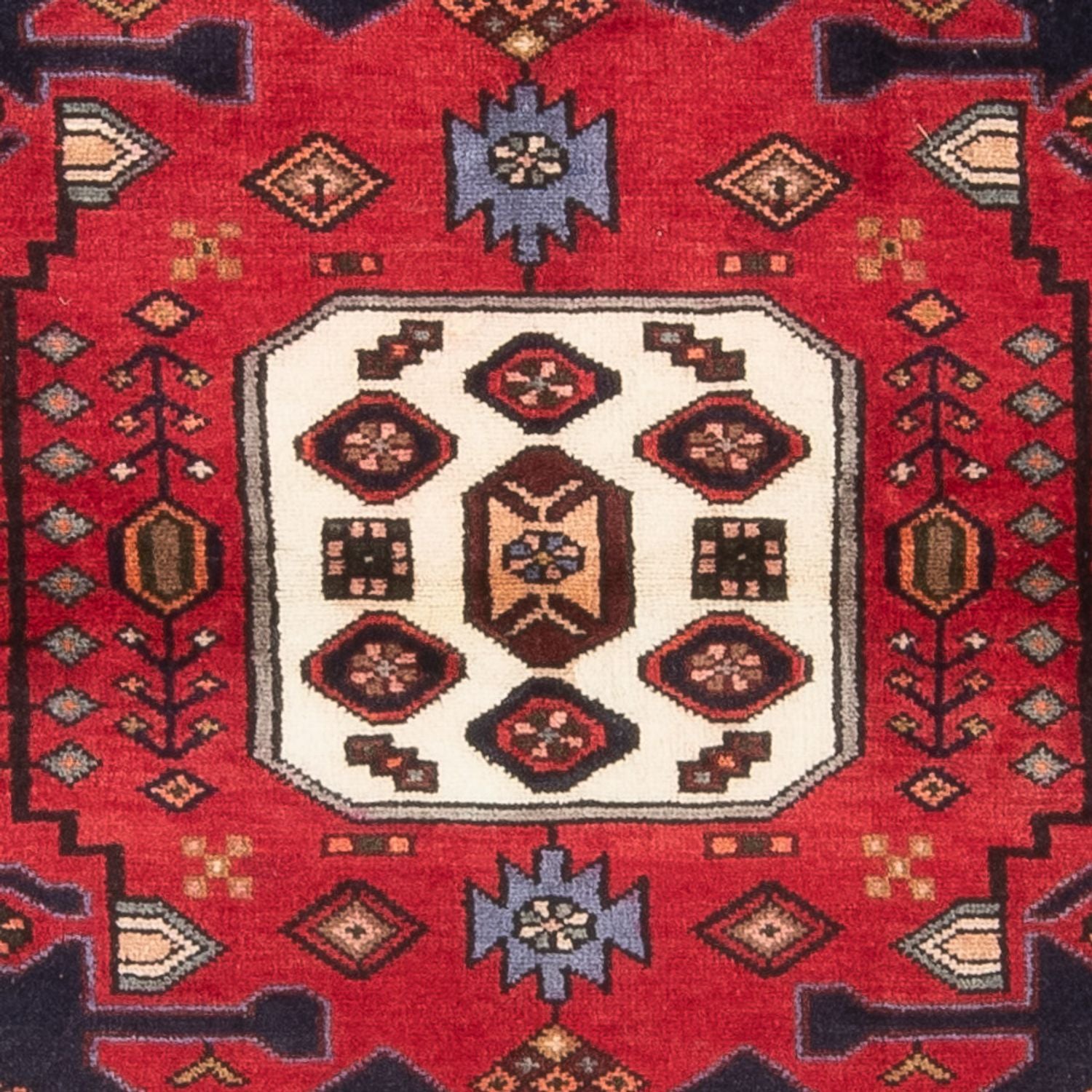 Alfombra persa - Nómada - 161 x 110 cm - azul oscuro