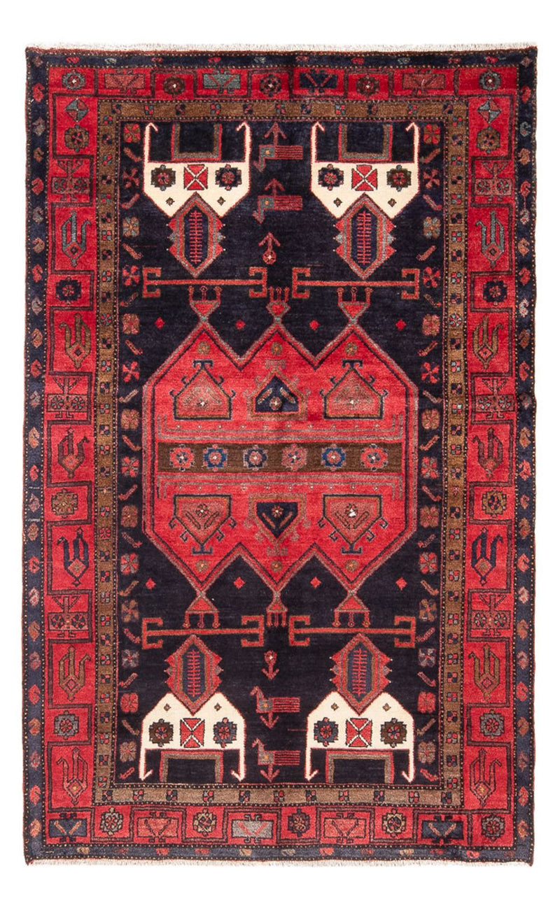 Alfombra persa - Nómada - 225 x 144 cm - azul oscuro