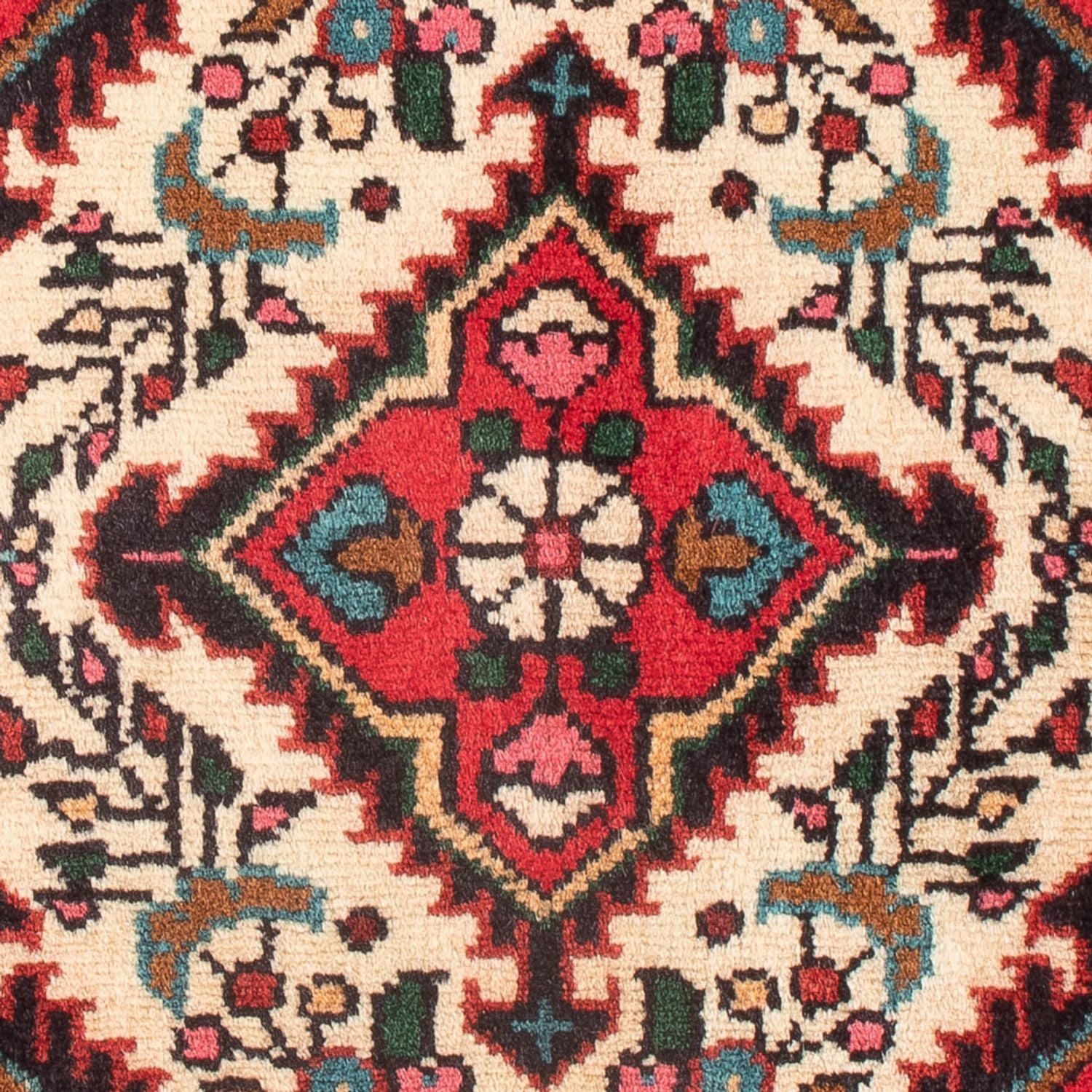 Alfombra persa - Nómada - 62 x 47 cm - crema