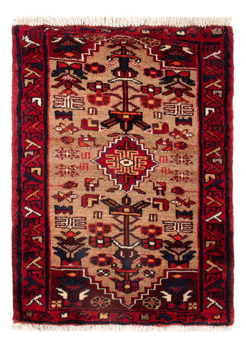 Alfombra persa - Nómada - 66 x 50 cm - marrón