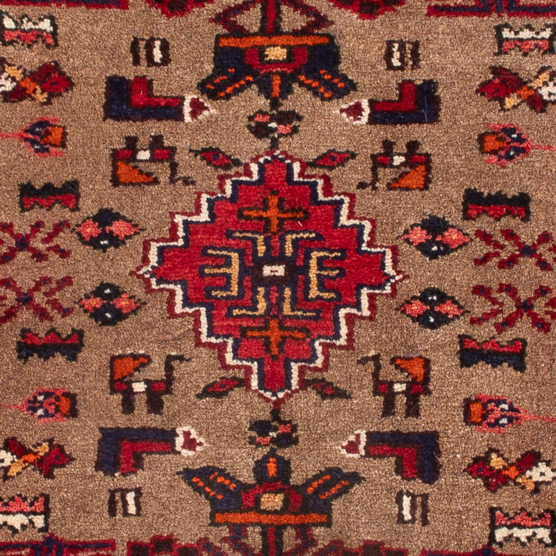 Alfombra persa - Nómada - 72 x 47 cm - marrón