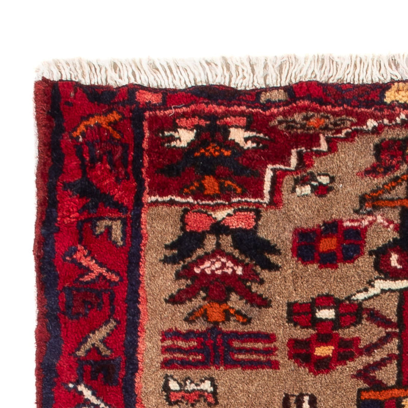 Alfombra persa - Nómada - 72 x 47 cm - marrón