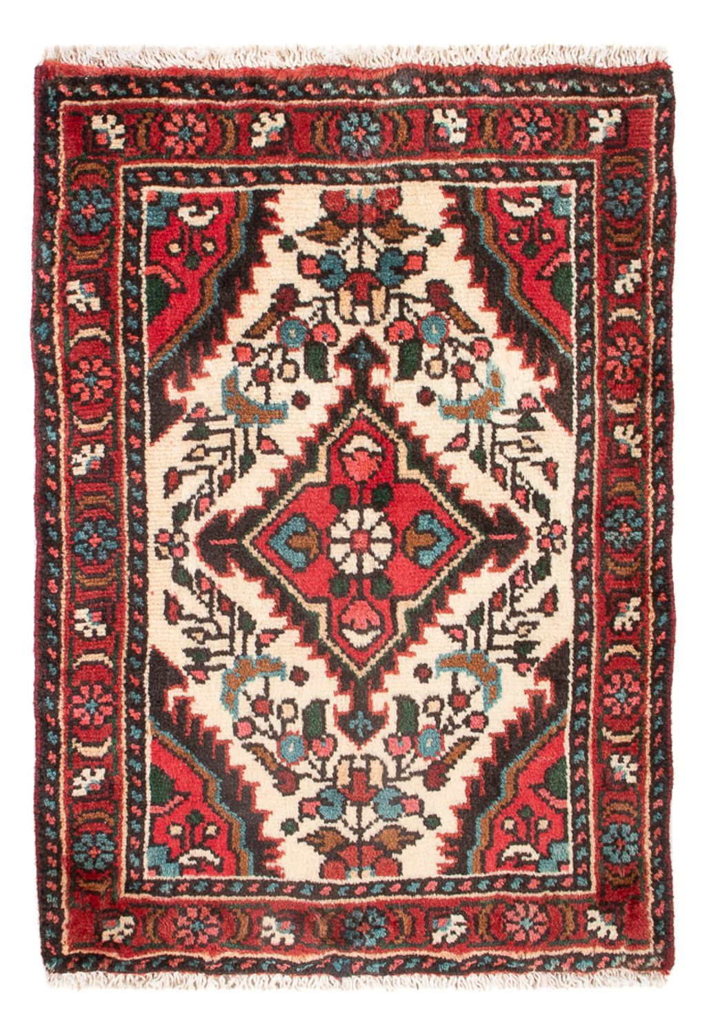 Alfombra persa - Nómada - 64 x 47 cm - crema