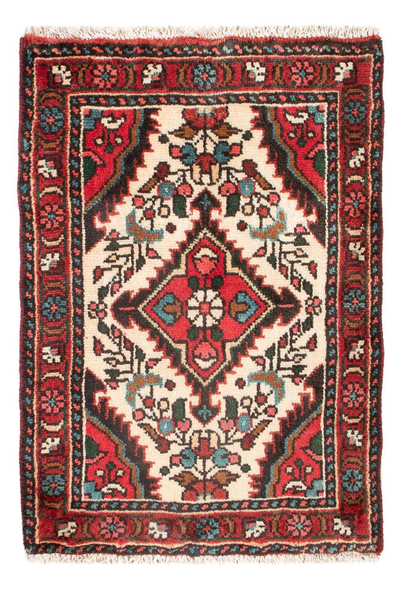 Alfombra persa - Nómada - 64 x 47 cm - crema