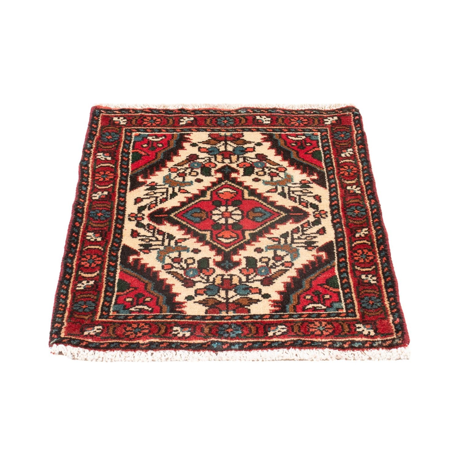 Alfombra persa - Nómada - 64 x 47 cm - crema
