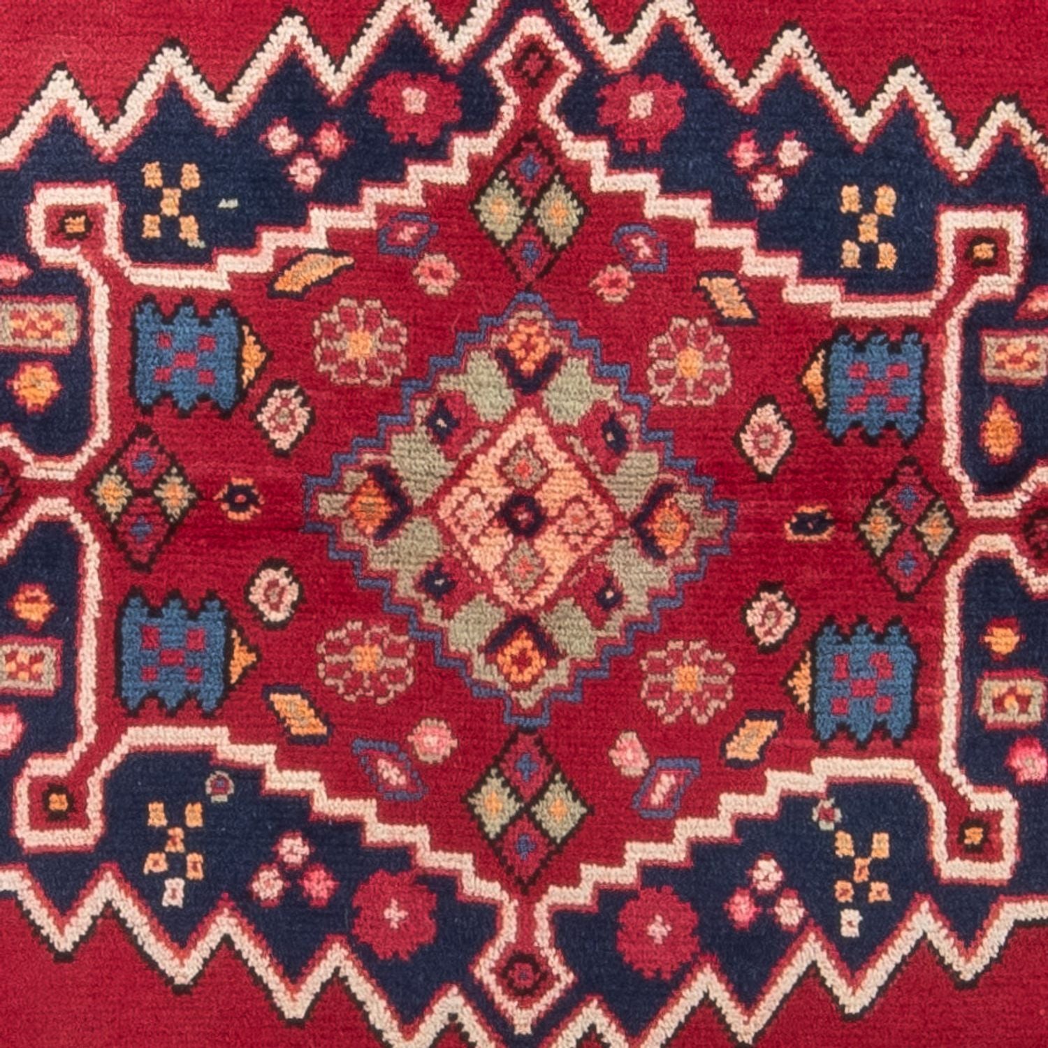 Alfombra persa - Nómada - 150 x 121 cm - rojo