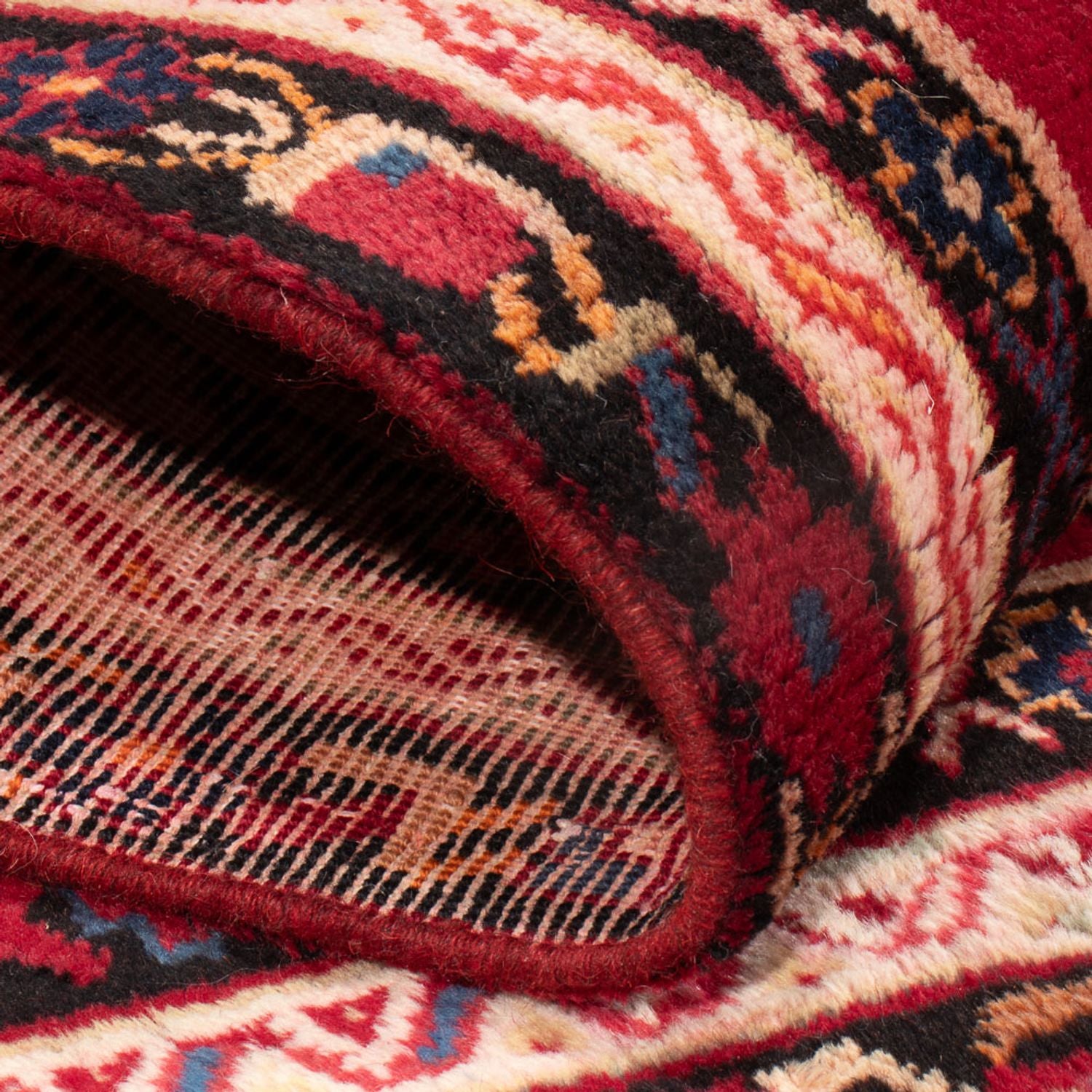 Alfombra persa - Nómada - 150 x 121 cm - rojo