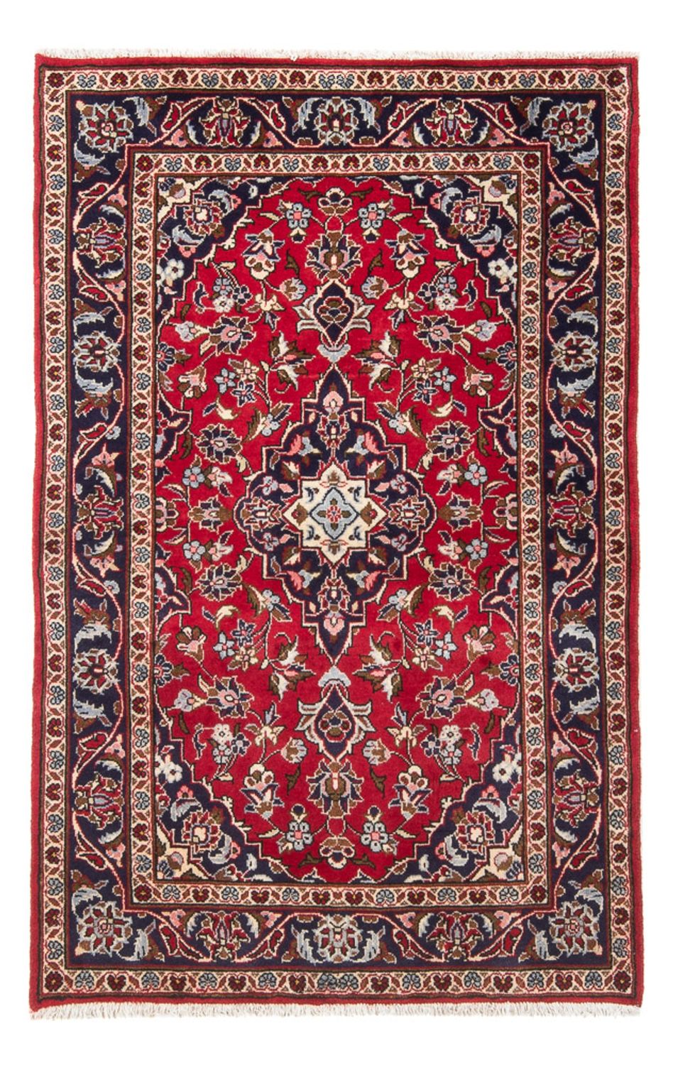 Alfombra persa - Keshan - 156 x 91 cm - rojo