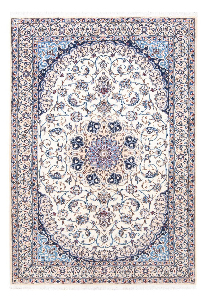 Alfombra Persa - Nain - Real - 197 x 130 cm - crema