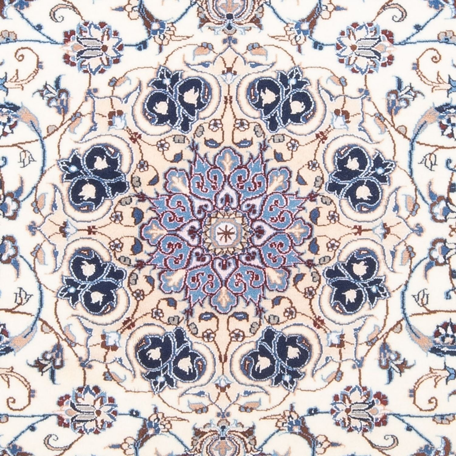 Alfombra Persa - Nain - Real - 197 x 130 cm - crema