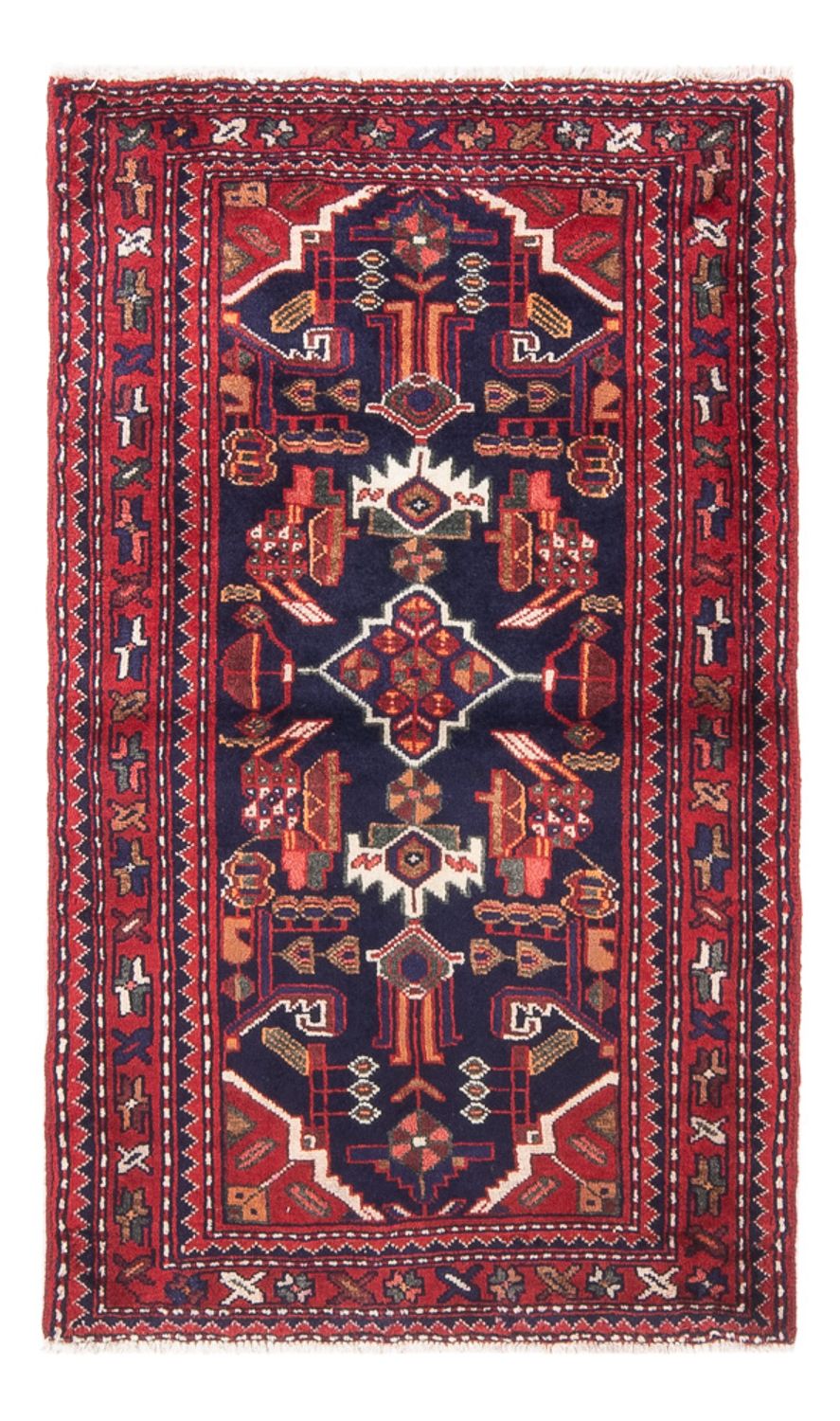 Alfombra persa - Nómada - 129 x 74 cm - azul oscuro