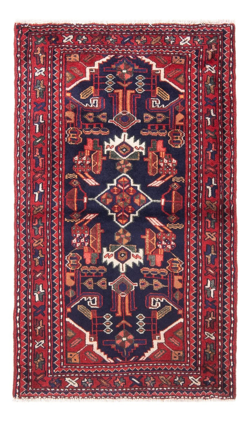 Alfombra persa - Nómada - 129 x 74 cm - azul oscuro