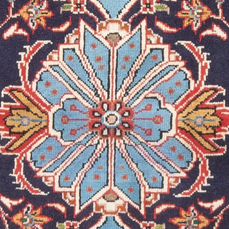 Alfombra persa - Keshan - 128 x 64 cm - azul oscuro