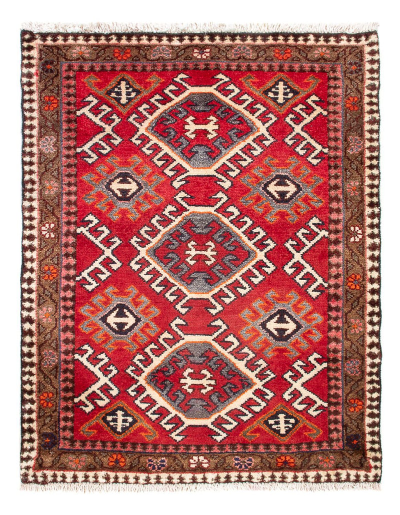 Alfombra Turkaman - 89 x 67 cm - rojo