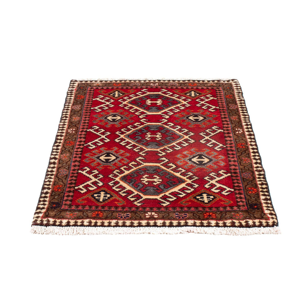 Alfombra Turkaman - 89 x 67 cm - rojo
