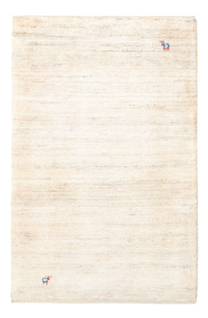 Alfombra Gabbeh - Persa - 127 x 83 cm - blanco natural