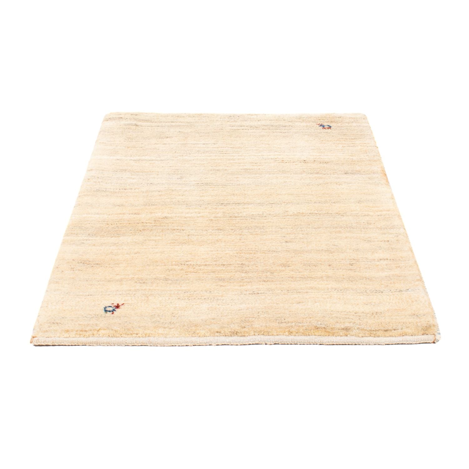 Alfombra Gabbeh - Persa - 127 x 83 cm - blanco natural