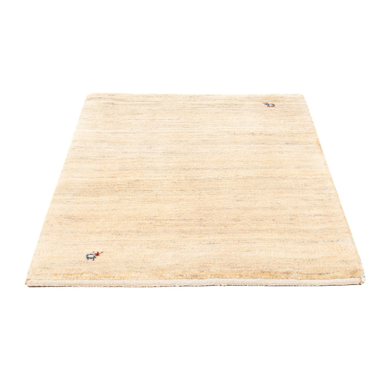 Alfombra Gabbeh - Persa - 127 x 83 cm - blanco natural