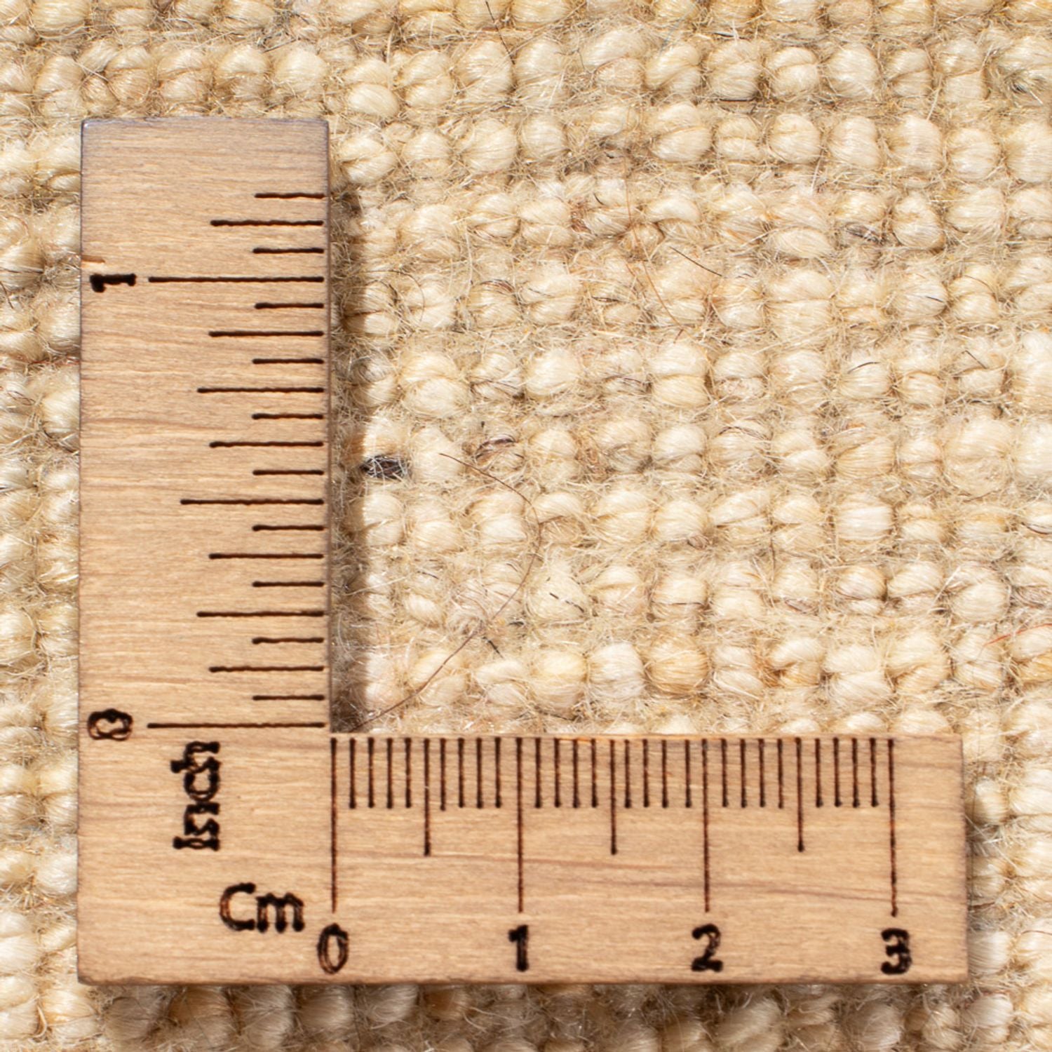 Alfombra Gabbeh - Persa - 127 x 83 cm - blanco natural