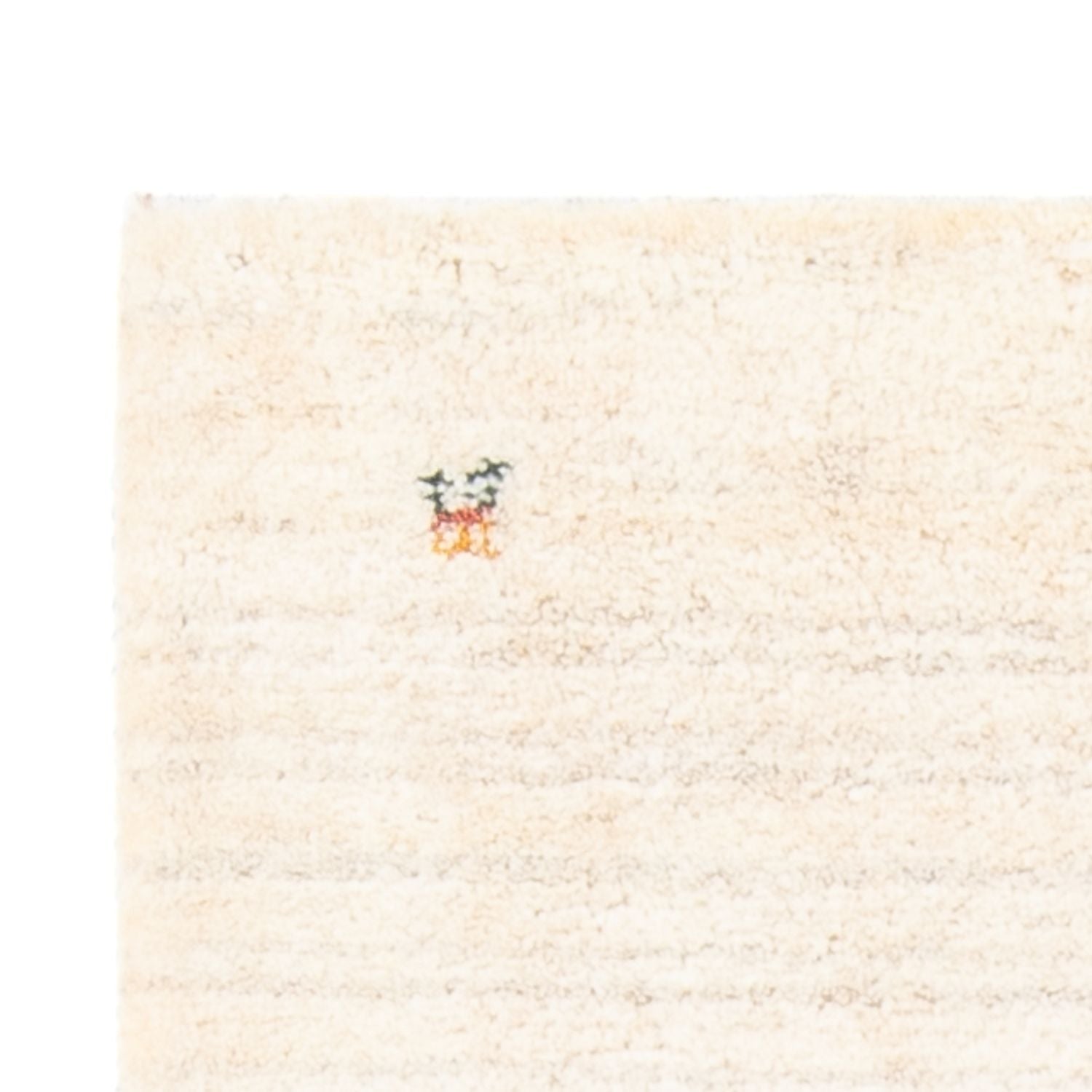 Alfombra Gabbeh - Persa - 146 x 73 cm - blanco natural