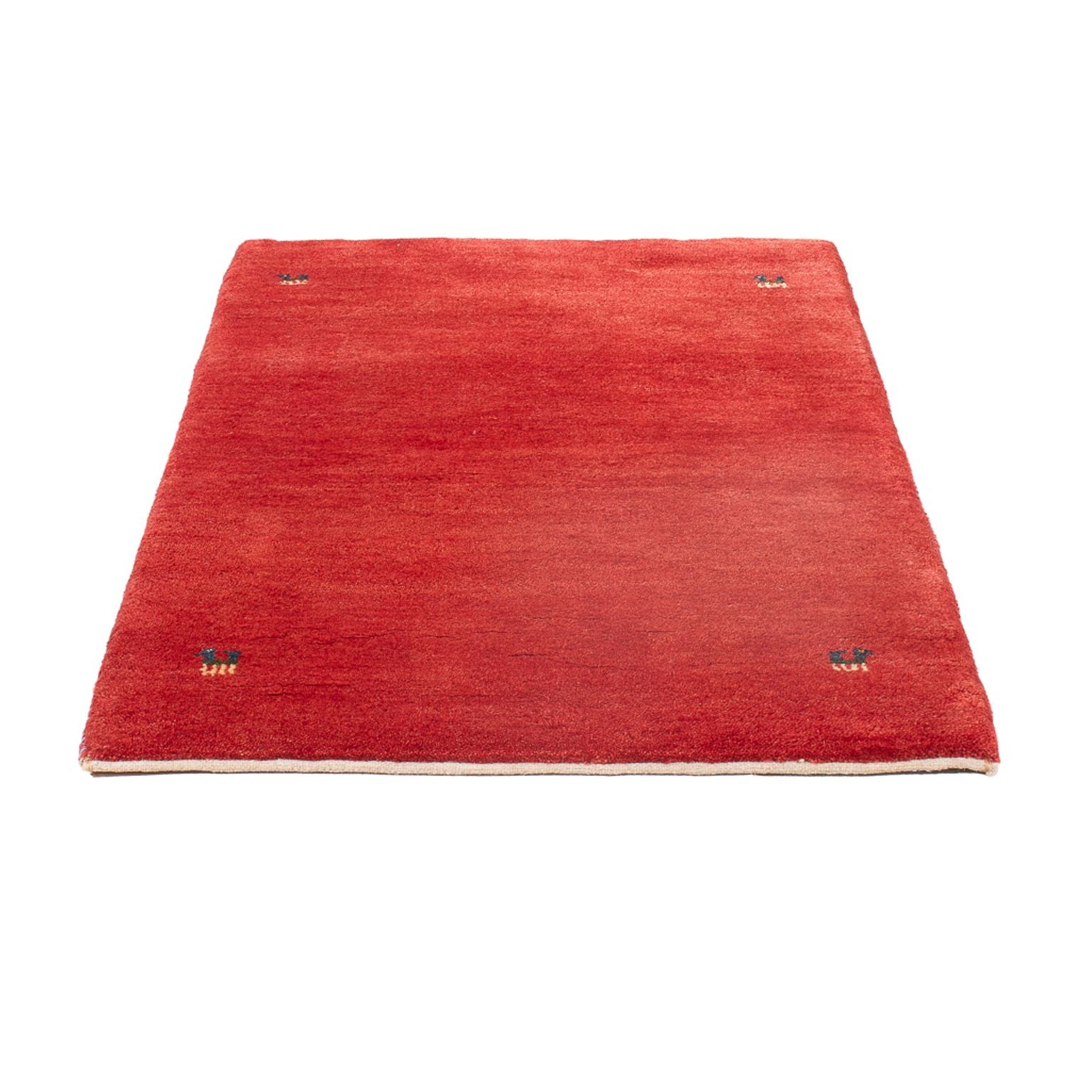 Alfombra Gabbeh - Persa - 121 x 80 cm - rojo