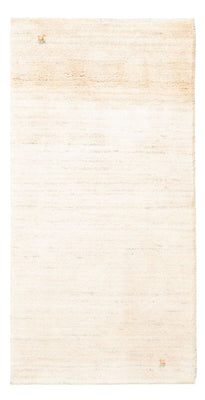Alfombra Gabbeh - Persa - 144 x 71 cm - blanco natural