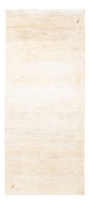 Alfombra de pasillo Alfombra Gabbeh - Persa - 193 x 83 cm - blanco natural